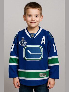 Kesler 2011 Stanley Cup Final Canucks  Official Reebok Jersey Size Youth S/M